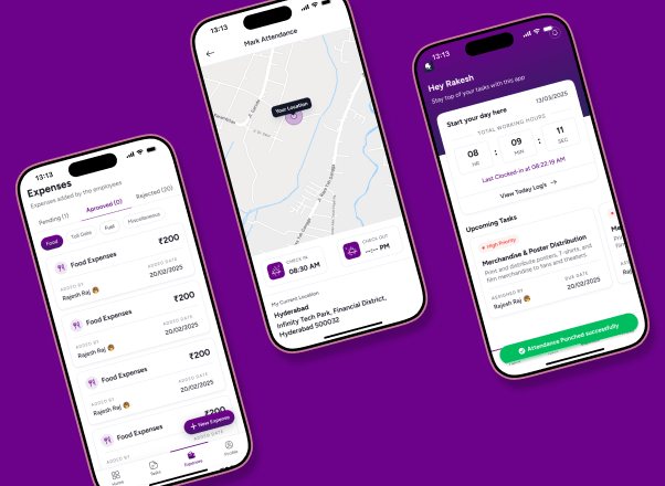 QbeeDesk mobile app screens